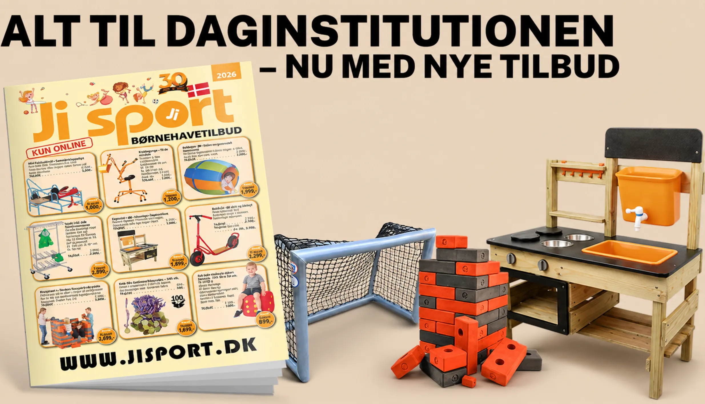 Tilbud til daginstitutioner hos Ji sport
